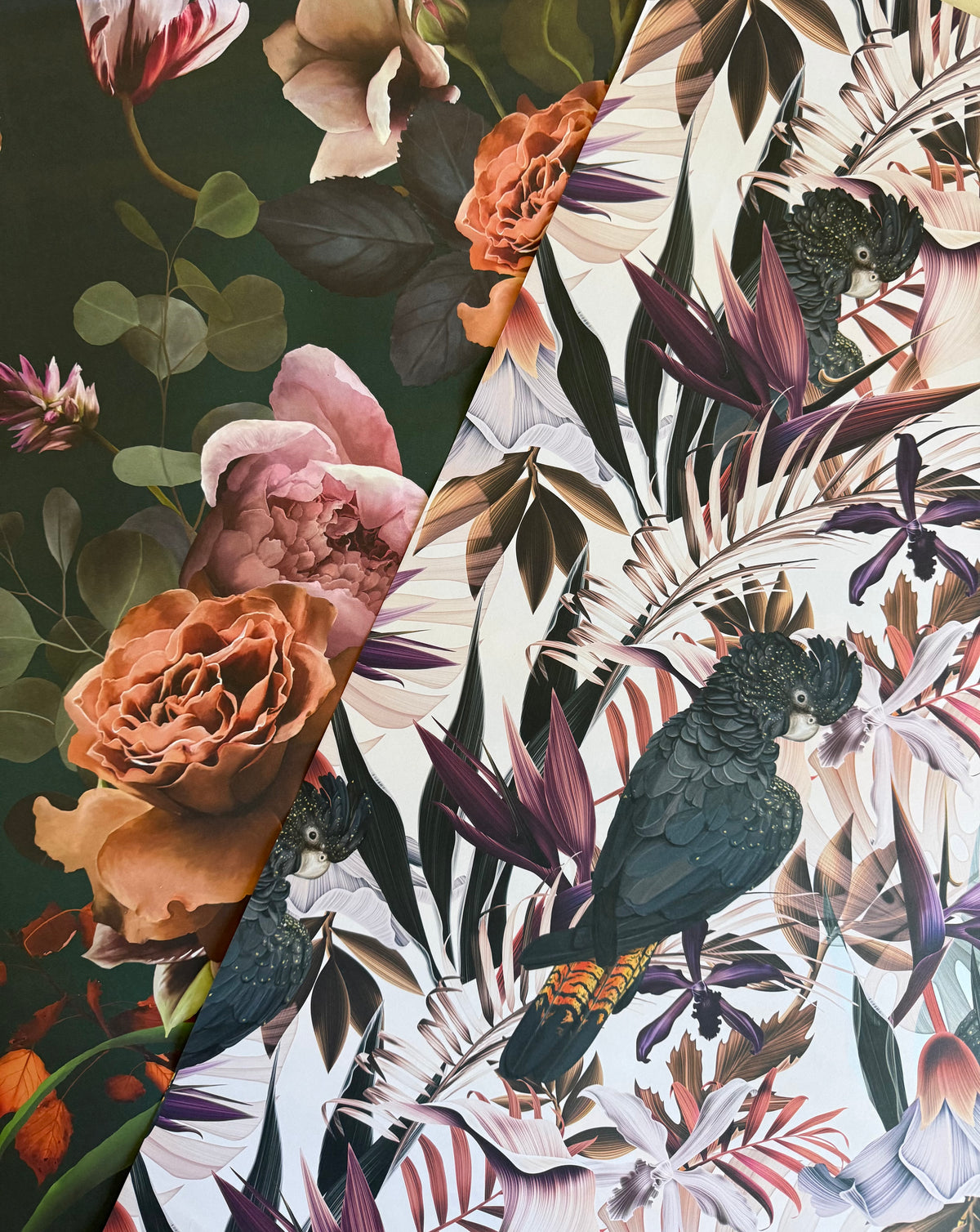 botanical gift wrapping : 4 design options
