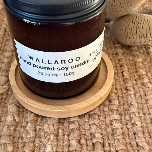 bamboo candle coaster