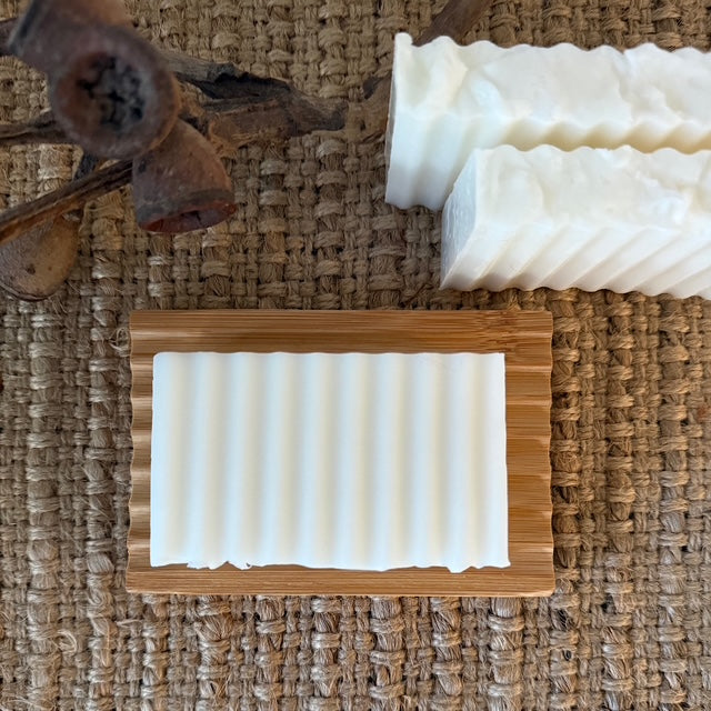 bergamot, lemon myrtle, white clay homemade soap