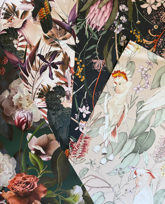 botanical gift wrapping : 4 design options