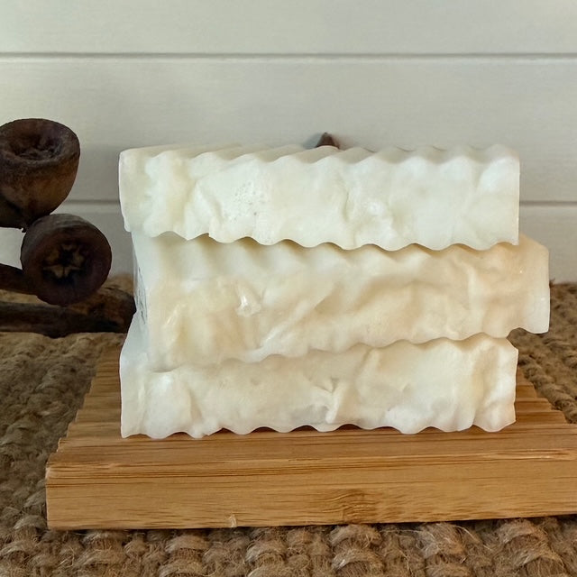 bergamot, lemon myrtle, white clay homemade soap