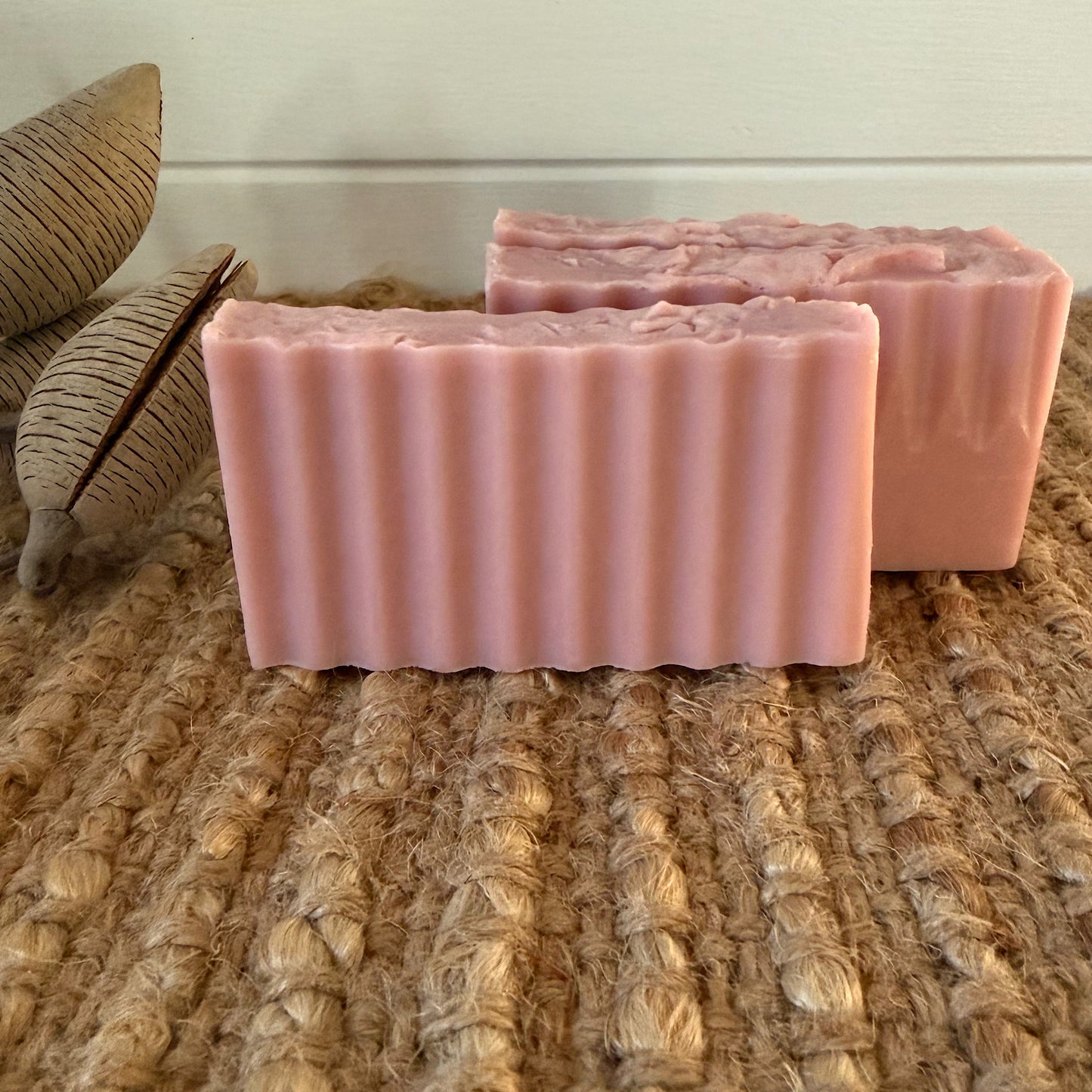 lavender, lemon myrtle, pink clay homemade soap